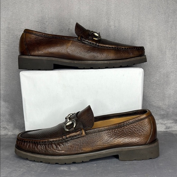 🔥🔥🔥 Alan Payne Brown Loafers with Classic Design and Durable Sole Size: 8🔥🔥🔥 - Picture 1 of 10